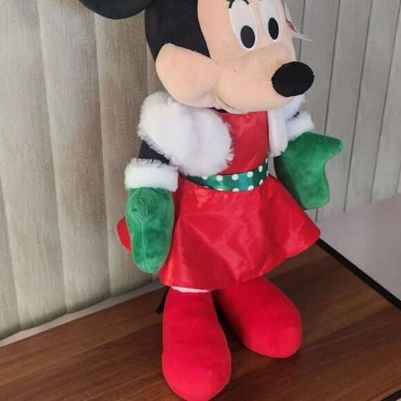 Gemmy Minnie Mouse Holiday Greeter Christmas 22" Tall Plush Standing - Picture 5 of 14